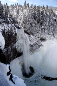 Salt Creek Falls in Winter, Willamette national Forest photo