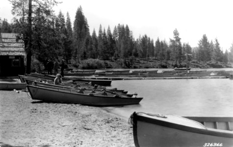 326366 Diamond Lake Resort Boathouse, Umpqua NF, OR 1936 photo