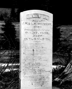 Willamette NF - Tombstone Prairie Marker, OR 1966 photo