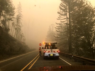 Archie Creek Fire, Hwy 138