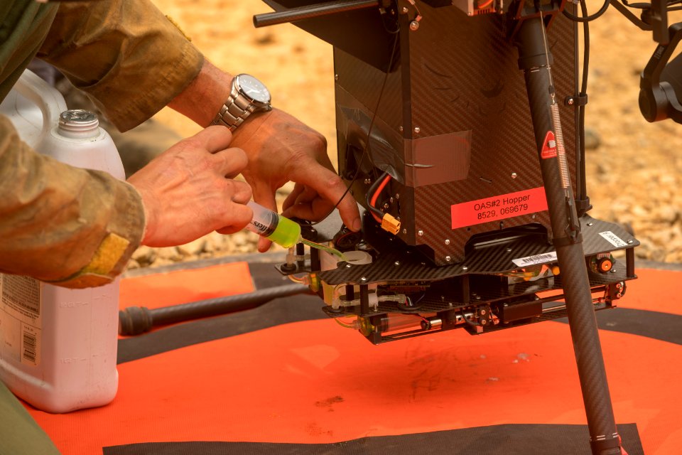 OAS Drone Team preparing for PSD burn