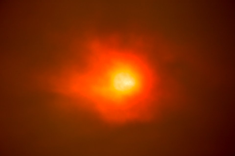 Smoke from Umpqua National Forest Fires, 2017