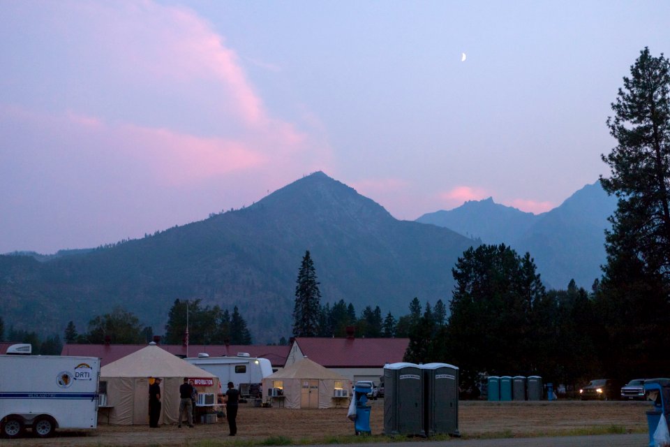 Twilight at Camp in Leavenworth