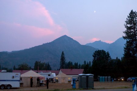 Twilight at Camp in Leavenworth