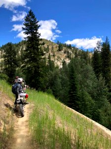 Motorcycle-FS TrailCrewPersonsOnMotorcycles-Certifying USFS employees for trail motorcycles(8)OkaWenNFbyMasonSchuurUSFS-June2019