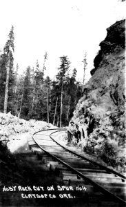 No. 57 Rock Cut on Spur No 4 Clatsop Co Ore