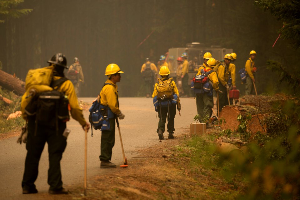 Firefighters, Umpqua National Forest Fires, 2017