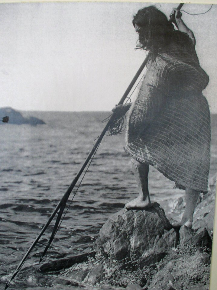 Historical Native Alsea Fisherman, Siuslaw National Forest
