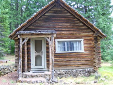 Historic Cabin at Fish Lake Remount Depot, Willamette National Forest photo
