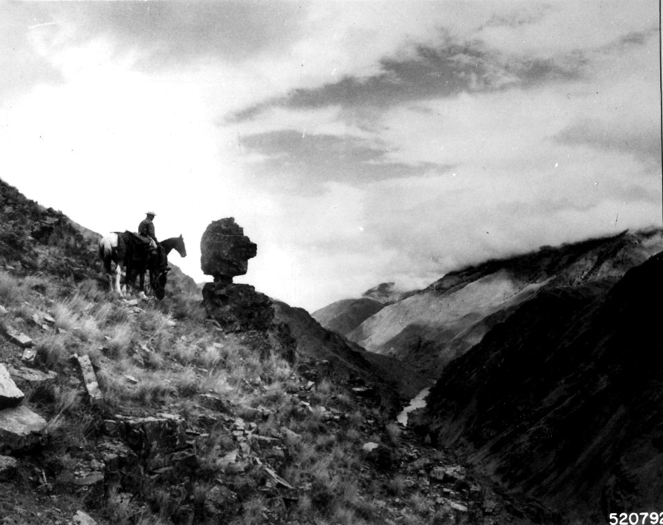 520792 Hells Canyon Rim, W-W NF, OR 1970