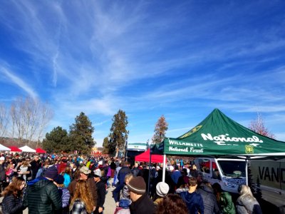The crowd in Bend