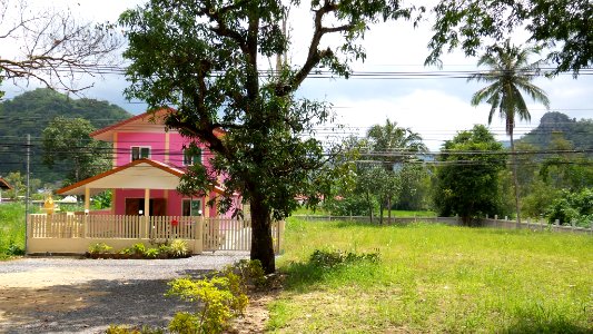 Pink house photo