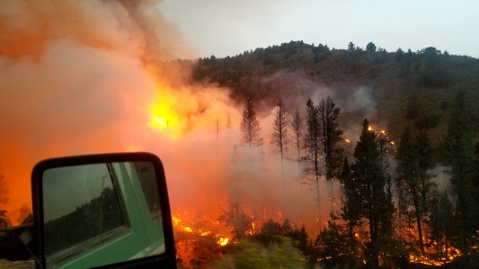 Brattain Fire, fire operations