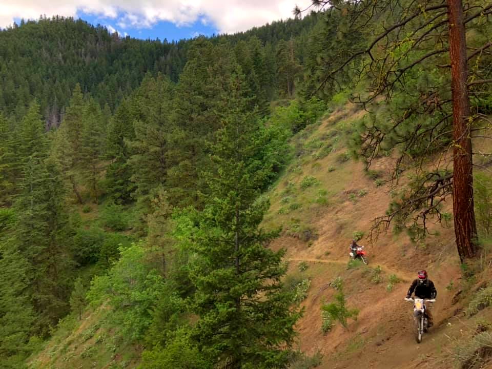 Motorcycle-FS TrailCrewPersonsOnMotorcycles-Certifying USFS employees for trail motorcycles(9)OkaWenNFbyMasonSchuurUSFS-June2019