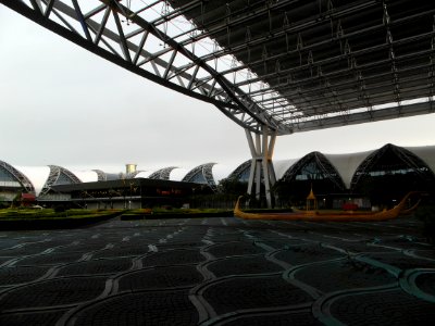 Modern design a Suvarnabhumi airport in bangkok photo