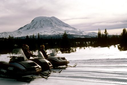 Gifford Pinchot National Forest, snowmobiling Rd 83 photo