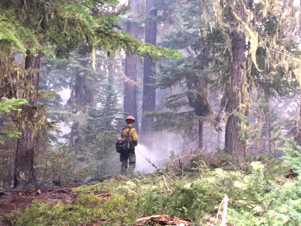 Thielsen Fire, mopping up