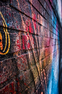 Colours wall bricks