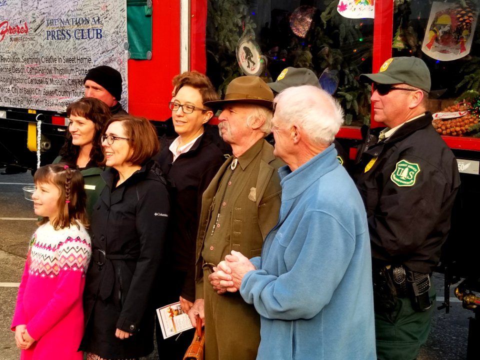 Oregon Gov. Kate Brown came to see the tree