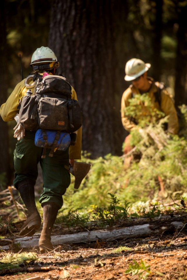 Firefighters, Rattlesnake Fire, 2017