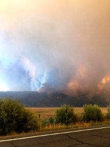 Two Four Two Fire - fire along Hwy 62, 9-13-2020