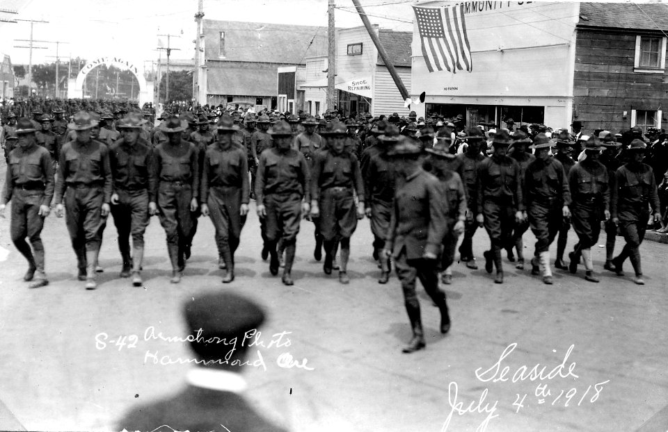 SPD on Parade July 4, 1918, Seaside