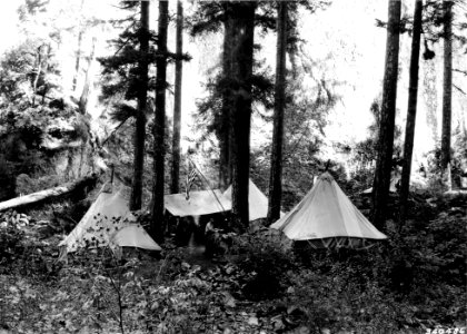 340486 ERA Camp Along Eagle Cr Trail, Mt Hood NF, OR 1935 photo