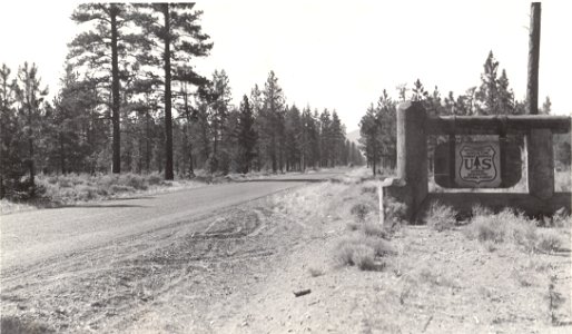 56720-4 View 1 Santiam Highway entrance 1937
