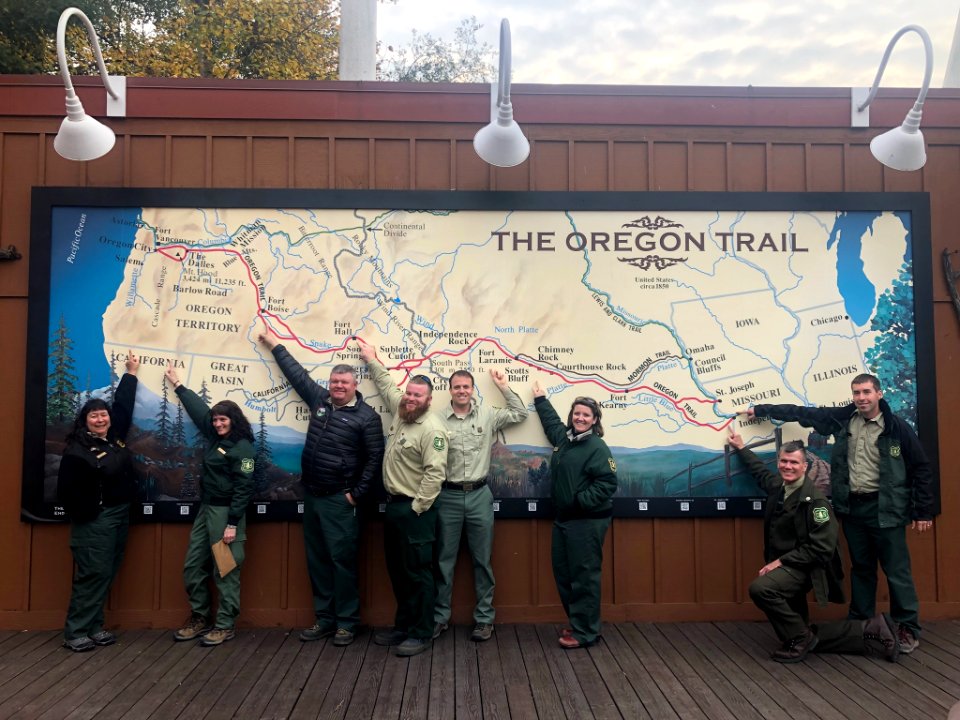 Team at the end of Oregon Trail