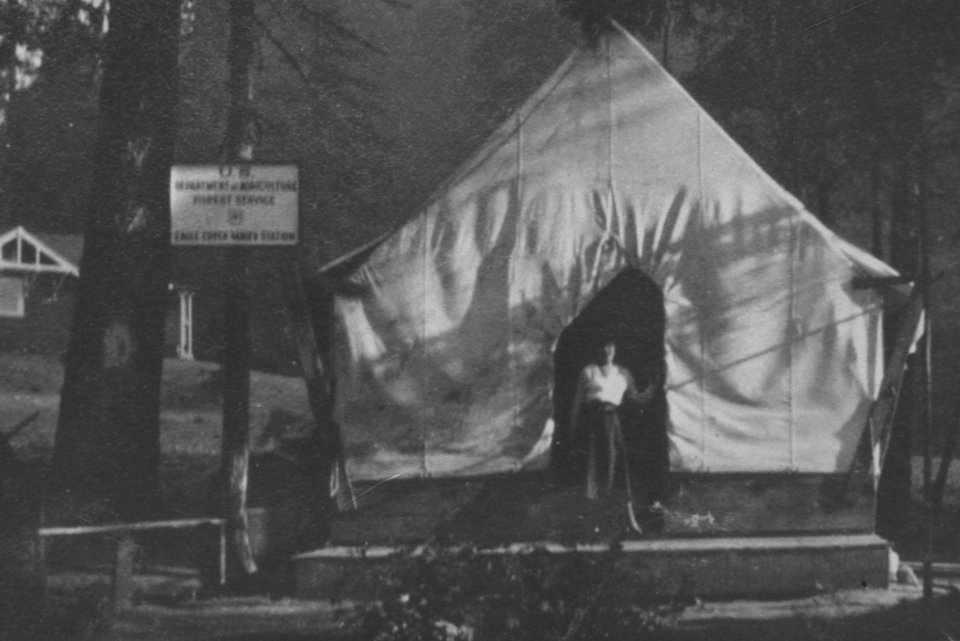 273 Eagle Creek Campground, Rangers tent home for Mr&Mrs Weisendanger 1917