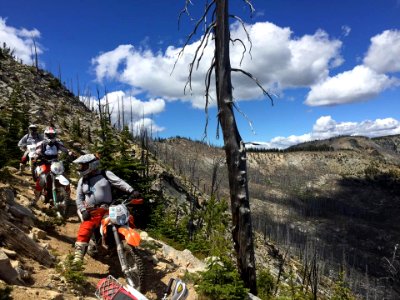 Motorcycle-FS TrailCrewOnDevilsBackboneTrail-OkaWenNFbyMasonSchuurUSFS-June26-2016