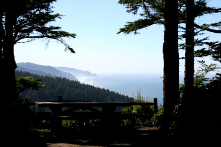 View of Pacific Ocean from Cape Perpetua Overlook, Siuslaw National Forest photo