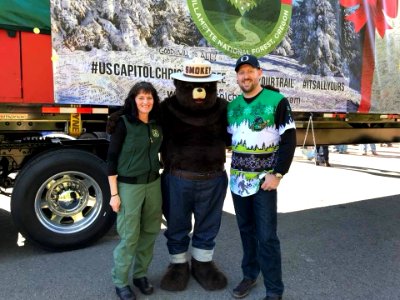 Nikki Swanson and Darren Cross with Smokey