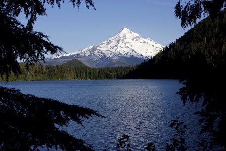 Mount Hood from Lost Lake on the Mt. Hood National Forest photo
