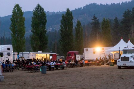 Twilight at Camp in Leavenworth