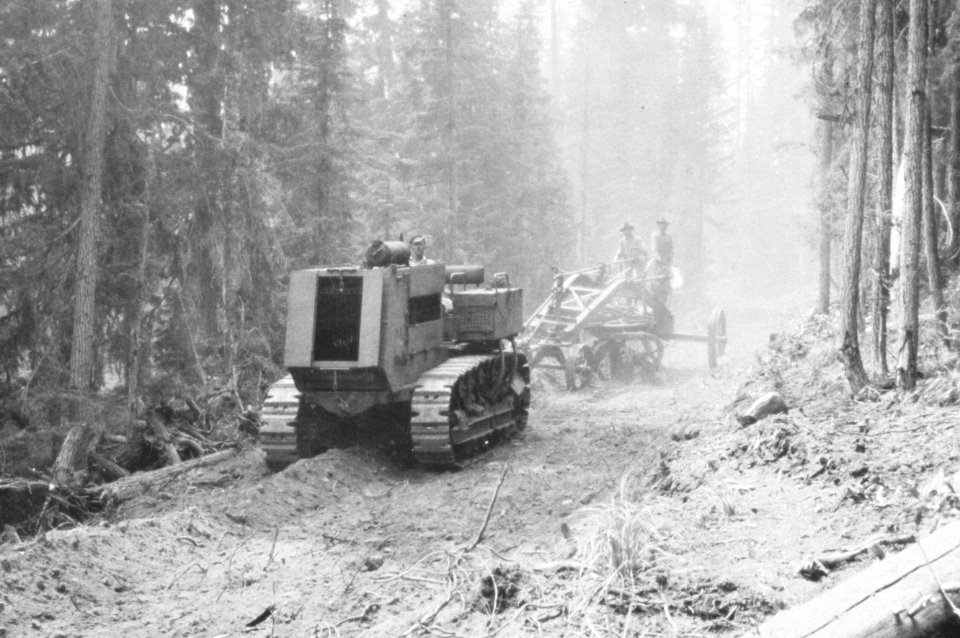 336 CCC crews building roads
