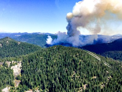 Beachie Creek Fire Smoky Hillside Willamette National Forest