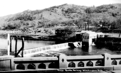 Winchester Dam from Booth Bridge, Ore photo