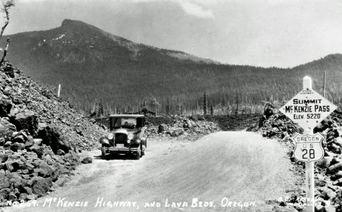 Cascade NF - McKenzie Pass Summit, c1930 photo