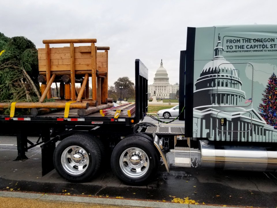 Truck in front of Capitol