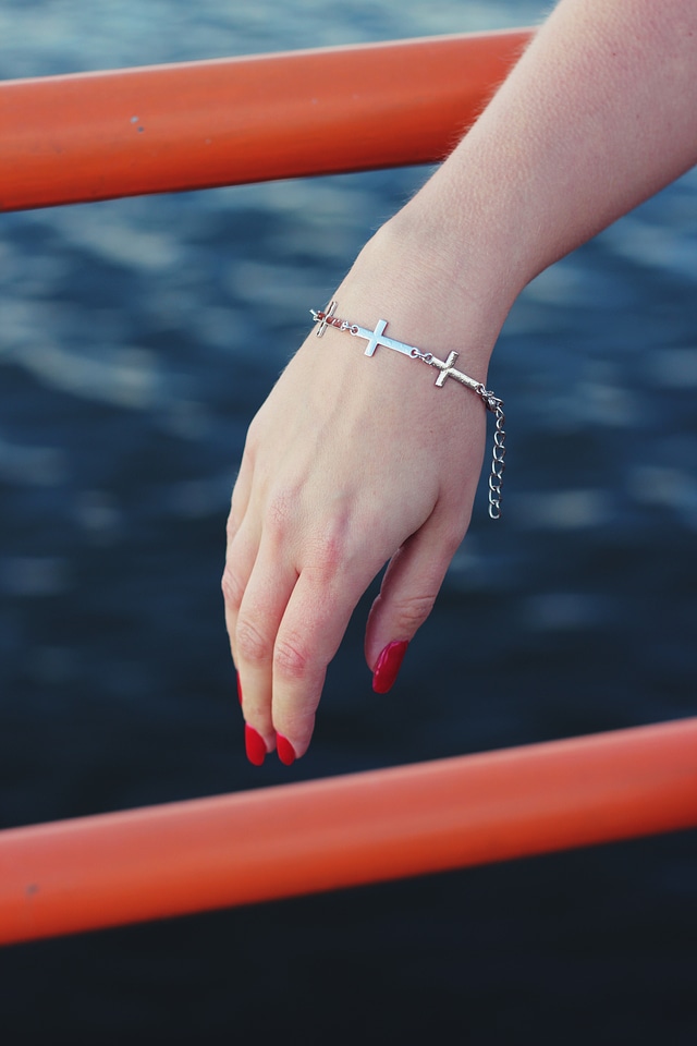 Jewellery hand blue jewelry