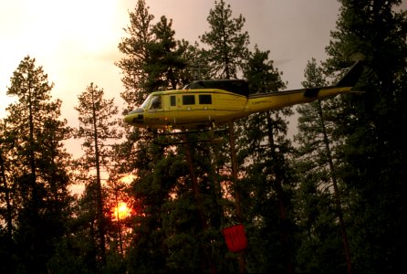 264 Ochoco National Forest, Hash Rock Fire, retardent drop photo