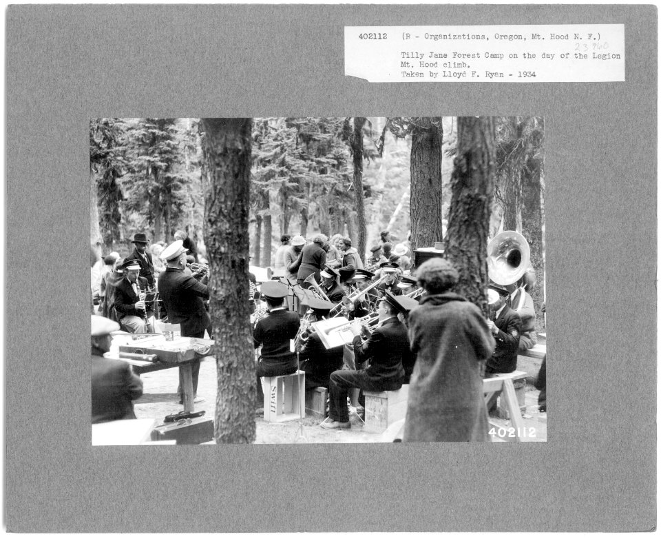 Tilly Jane Forest Camp on Day of the Legion Climb up Mt. Hood, Mt. Hood NF, OR 1934