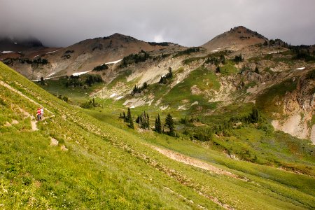 Pacific Crest Trail and Cispus River basin, Goat Rocks Wilderness on the Gifford Pinchot National Forest