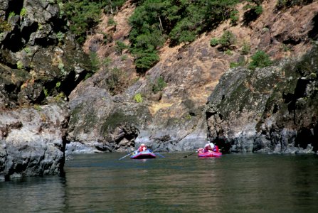Raft riding Rogue River Wild & Scenic River, Rogue River-Siskiyou National Forest