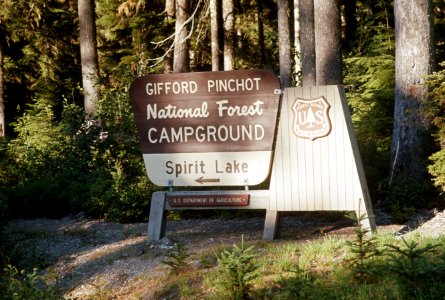 597 Gifford Pinchot National Forest, pre-eruptive Spirit Lake CG photo