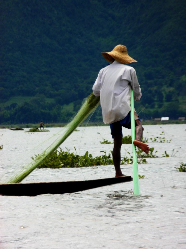 Fisherman at the Inle Lake