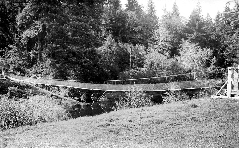 Siletz River Swinging Footbridge, OR