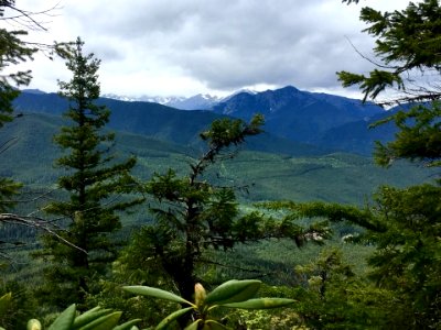 Looking west towards Olympic National Park — at Mount Zion (Washington).