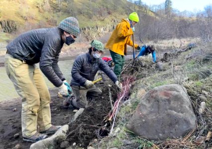 20210226-CRGNSA-Klickitat Wild and Scenic River-Erosion abatement project 03, U.S. Forest Service photo.